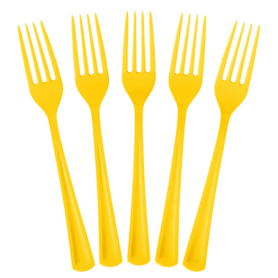 Forks Yellow School Bus 48pcs