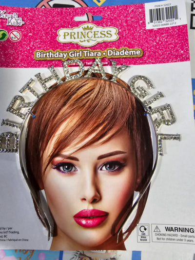 Tiara Birthday Girl Silver