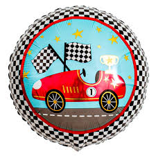 Race Cars Foil Balloon 18"