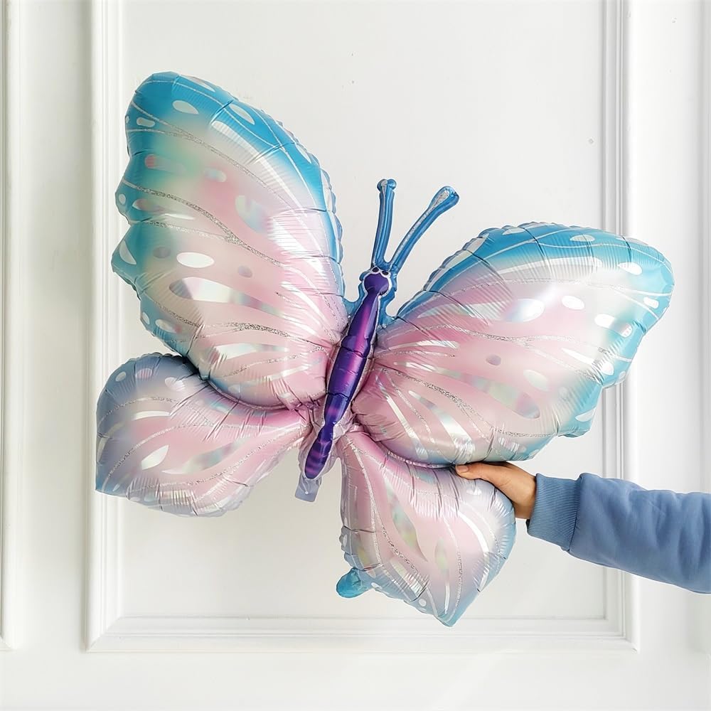 Globo Foil Mariposa Pink, Purple