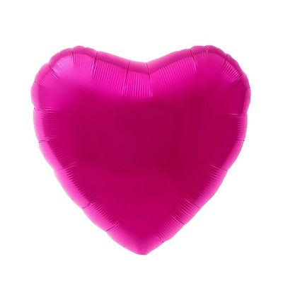 Babaloon Heart Magenta Foil Balloon 16"