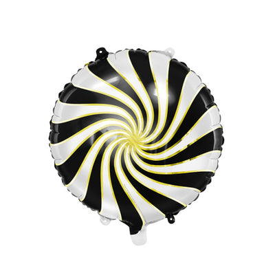Candy Christmas Black Foil Balloon