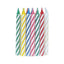 Spiral Candles Large Multicolor 12pcs