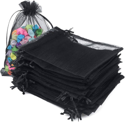 Organza Black 4"x5" 10pcs