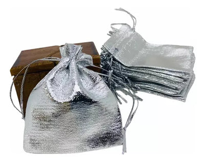 Organza Plata 3"x4" 12pcs