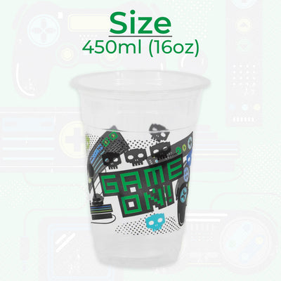 Gamer Birthday Plastic Cups 8ct