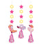 Boot And Bow Hanging Decorative 3pcs