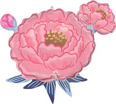 Peony Garden Satin Supershape Balloon