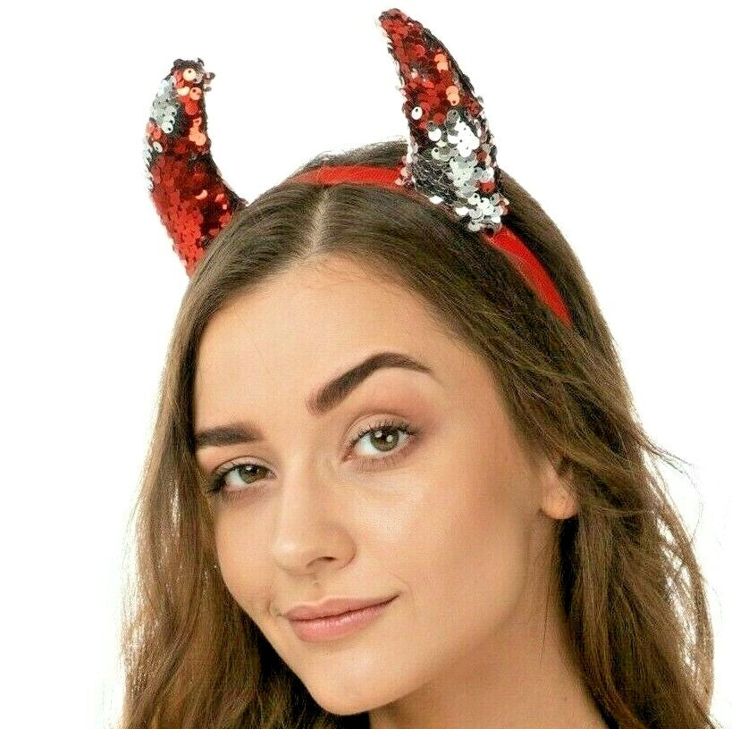 Reversible Sequin Devil Horns