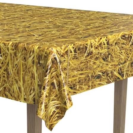 Straw Plastic Tablecover