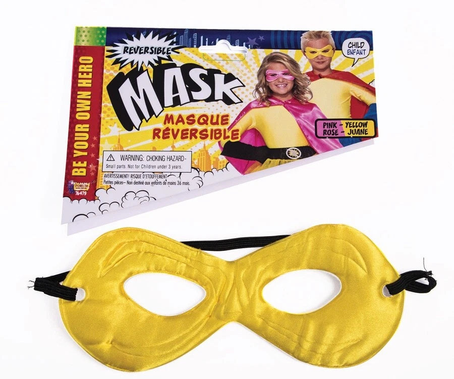 Child Reversible Eye Mask Pink/Yellow