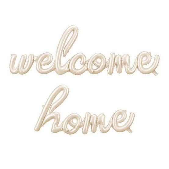 Welcome Home Banner Foil Balloons