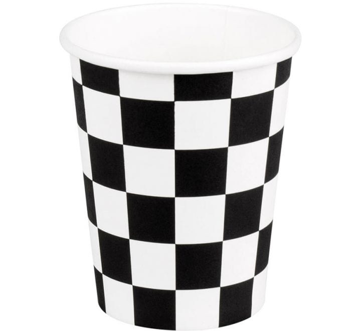 Racing Checkered Vasos 10pcs