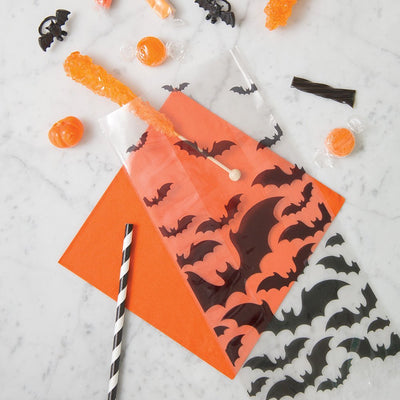 Black Bats Halloween Cello Bag 20pcs