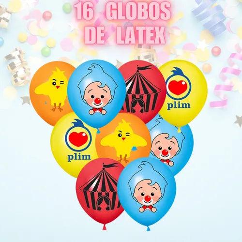Globos Latex Plim Plim (x16u)