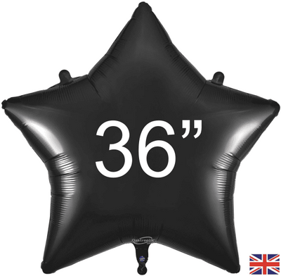 Brand Black Star Foil Balloon 36" Giant