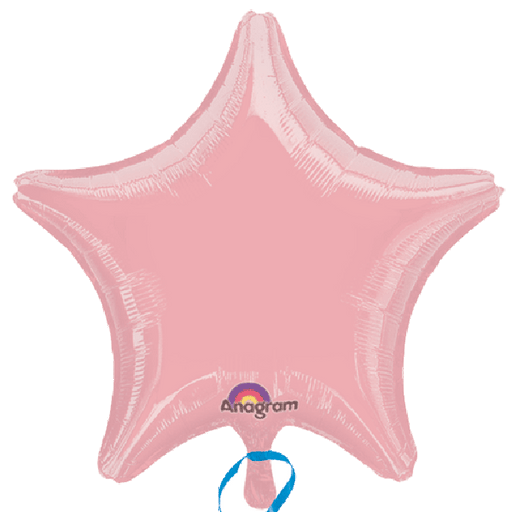 Star Solid Baby Pink Balloon 18"