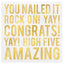 Congratulations Luncheon Napkins 16pcs