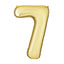 Number Solar Gold Foil Balloon 34"