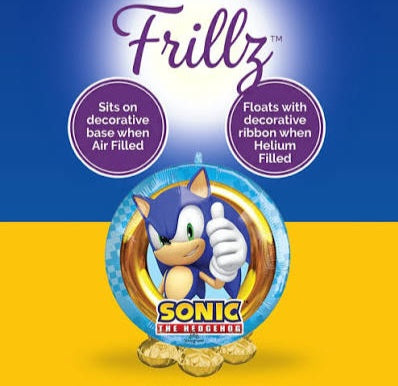 Sonic Frillz Foil Balloon 20" (x1u)