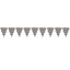 Checkered Racing Pennant Banner 12ft (x1u)