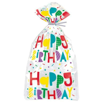Cello Bags Colorful Happy B'Day 20pcs