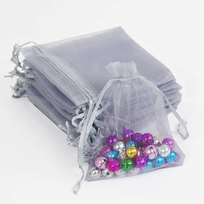 Organza Gris 3"x4" 12pcs