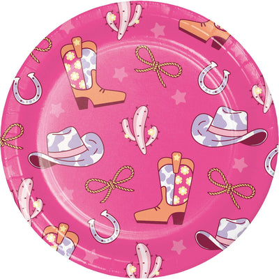BOOTS AND BOWS Plates 9" 8pcs