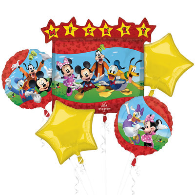 Mickey Clubhouse Foil Balloons Bouquet 5pcs