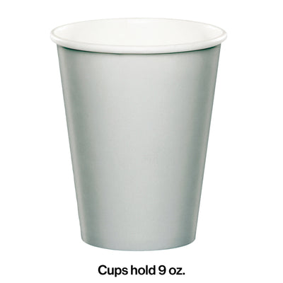 Silver Cups 9oz 8pcs