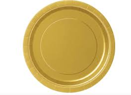 Gold Plates 7" Plates 8ct