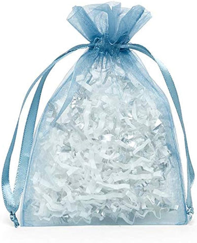 Organza Azul Baby 3"x4" 12pcs