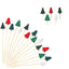 Christmas Trees Bamboo Pick