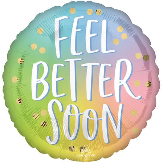 Feel Better Ombre Foil Balloon 18"