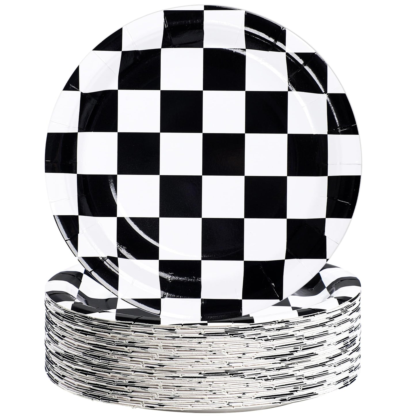 Racing Checkered Platos 7" 10pcs