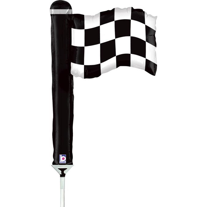 Checkered Flag Foil Balloon 14"