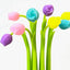 Decorative Flower Gel Pens With 0.5mm Black Ink