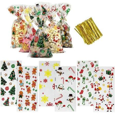 Christmas Cellophane Bags