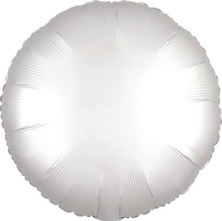 Babaloon Circle White Foil Balloon 16
