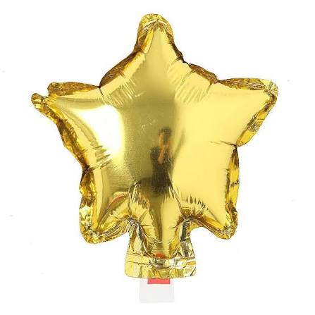 Mini Estrella Gemar 5 puntas Foil Balloon 1pcs