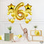 Number #7 Supershape Balloon 34" Gold