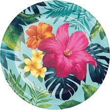 Tropical Time Plates 7" 8pcs