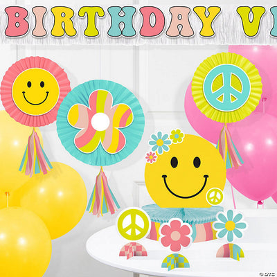 Flower Power Hanging Cutouts 3pcs