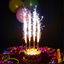 Party Candles Silver Large 4pcs
