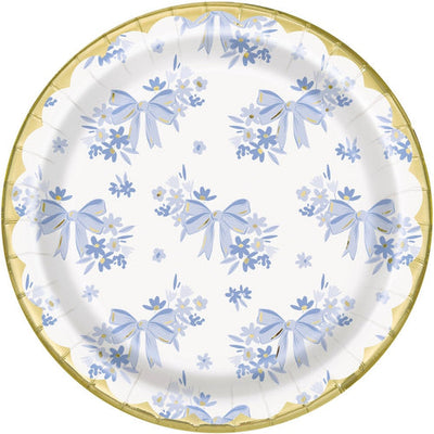 Dainty Bows Plates 7" 8pcs