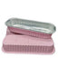 Bowl Rectangular Foil Pink Con Tapa