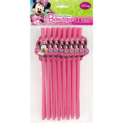 Minnie Party Straws 24pcs