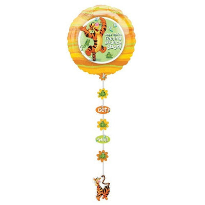 Tigger Get Well Drop-a-line Balloon 24"