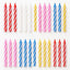 Spiral Candles Large Multicolor 12pcs