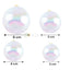 Cake Topper Plastic Ornamental Balls Transparent 12pcs